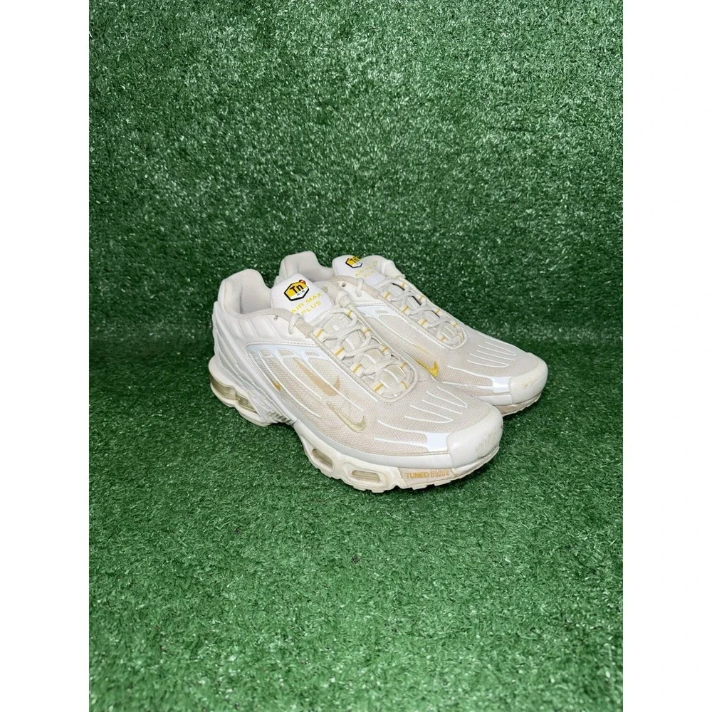Nike Air Max Plus III‎ White Tuned Running Shoes Comfort Sneakers Mens Size 9